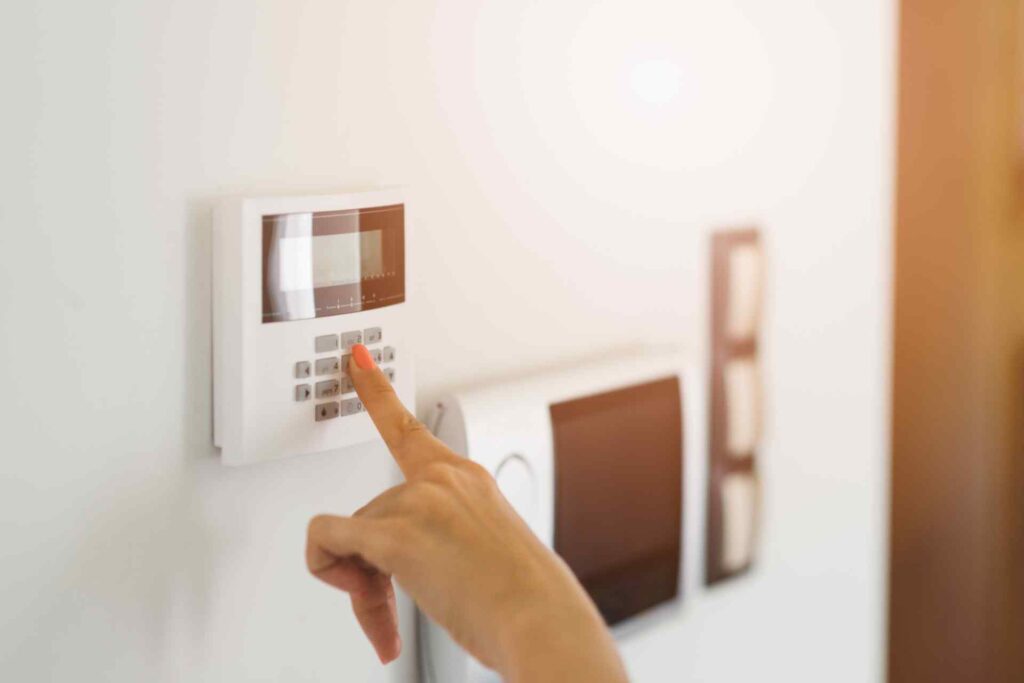 Burglar alarm installation